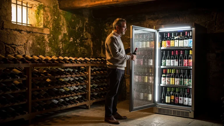 Comparaison entre cave à vin traditionnelle et cave de service pour vieillissement du vin