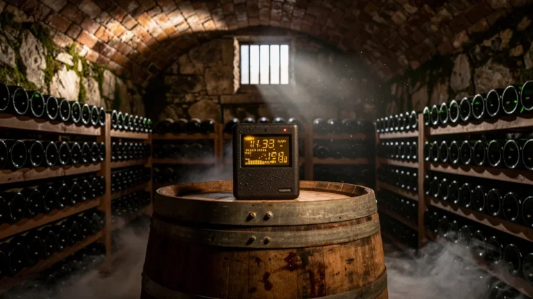 Suivi heure par heure de la température de cave à vin révélant des variations inattendues